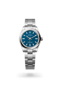 Rolex Oyster Perpetual 31 (reference M277200-0017) in Oystersteel with a blue dial