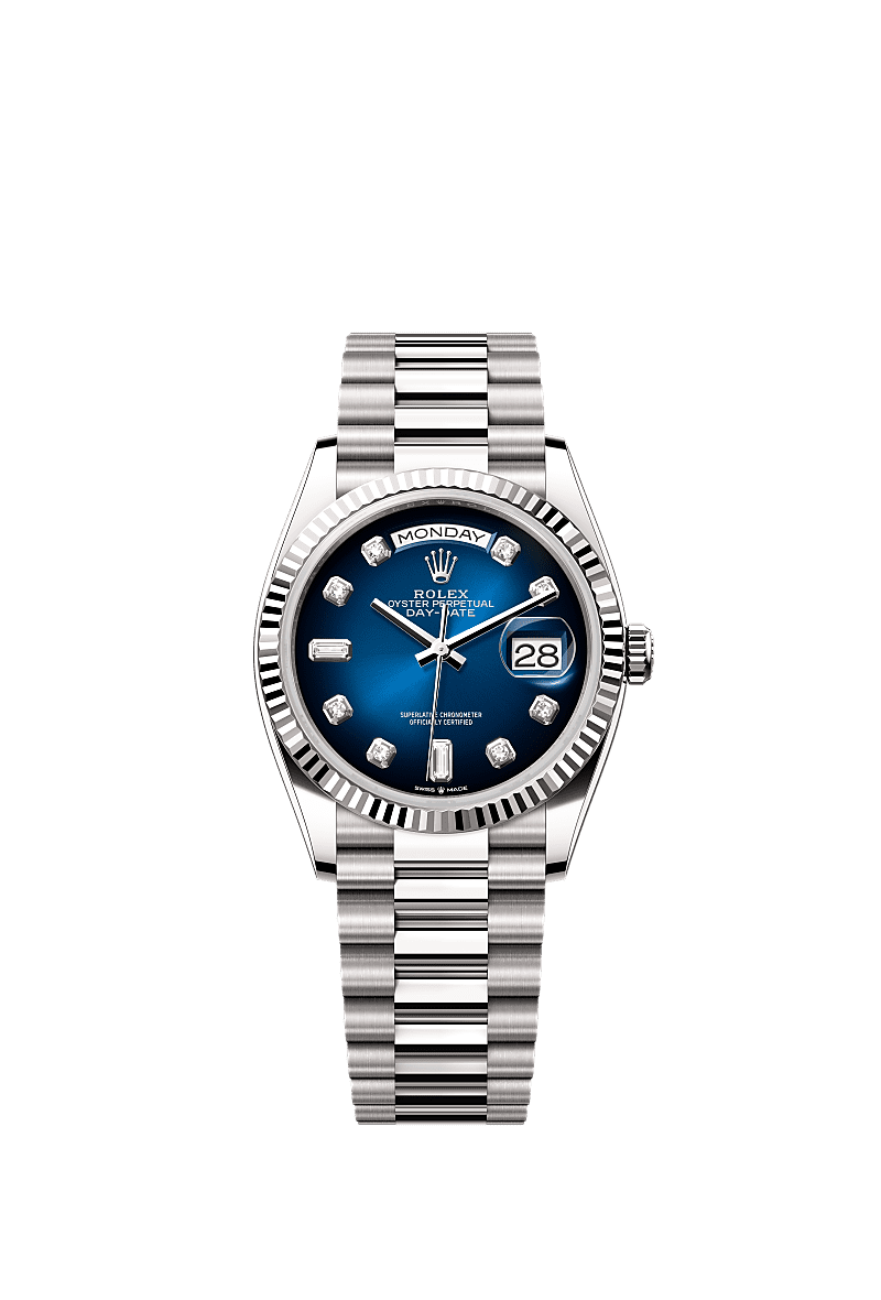 Rolex Day-Date 36 watch , blue ombre
