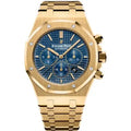 Audemars Piguet Royal Oak Chronograph 41mm Men’s Watch – Ref: 26320BA.OO.1220BA.02 – Blue Dial, 18K Yellow Gold Bracelet